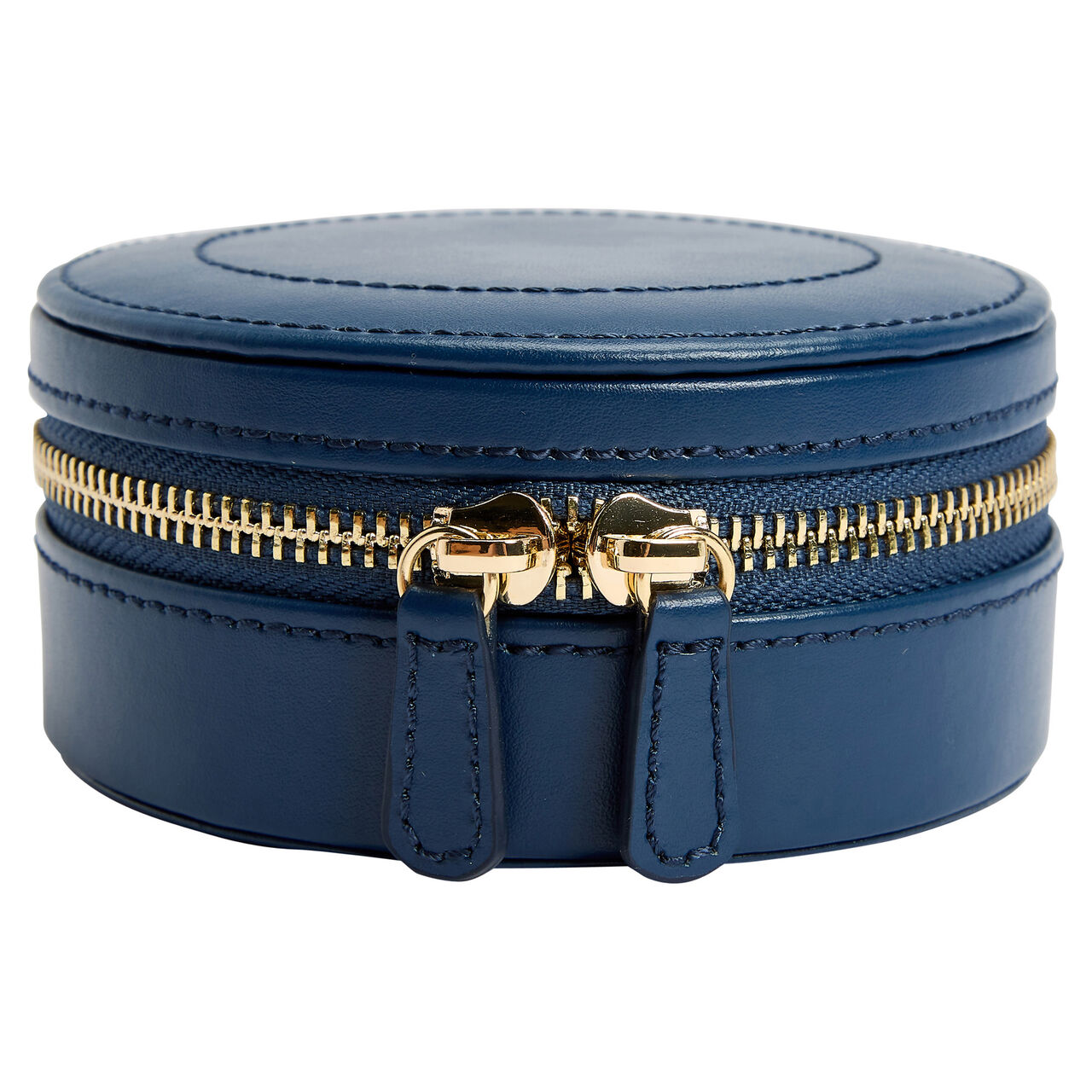 WOLF Sophia Blue Round Travel Zip Case image number 0